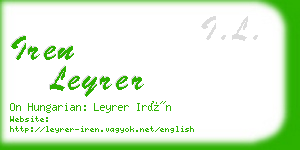 iren leyrer business card